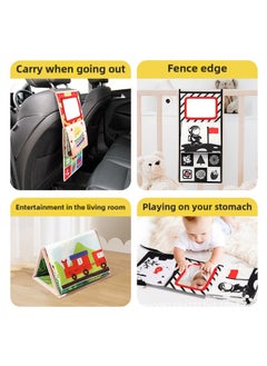 Generic Enlightenment Baby Table Calendar Cloth Book Stereo Hah Mirror With Ring Paper Early Education Tear-free Toys-Color:Pink Unicorn Desk Calendar Book  - Image 5