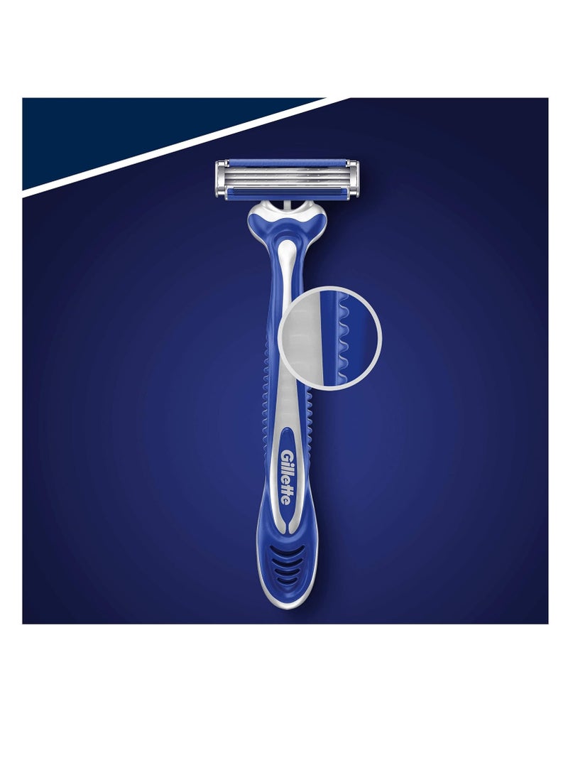 Gillette Gillette Sensor3 Comfort Disposable Razors for Men, 4+2, Pack of 6 - Image 3