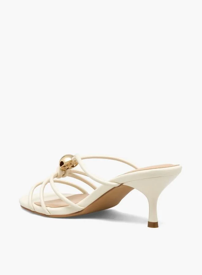 Celeste CREAM Women Kitten Heel Sandals for Women | Best Price UAE