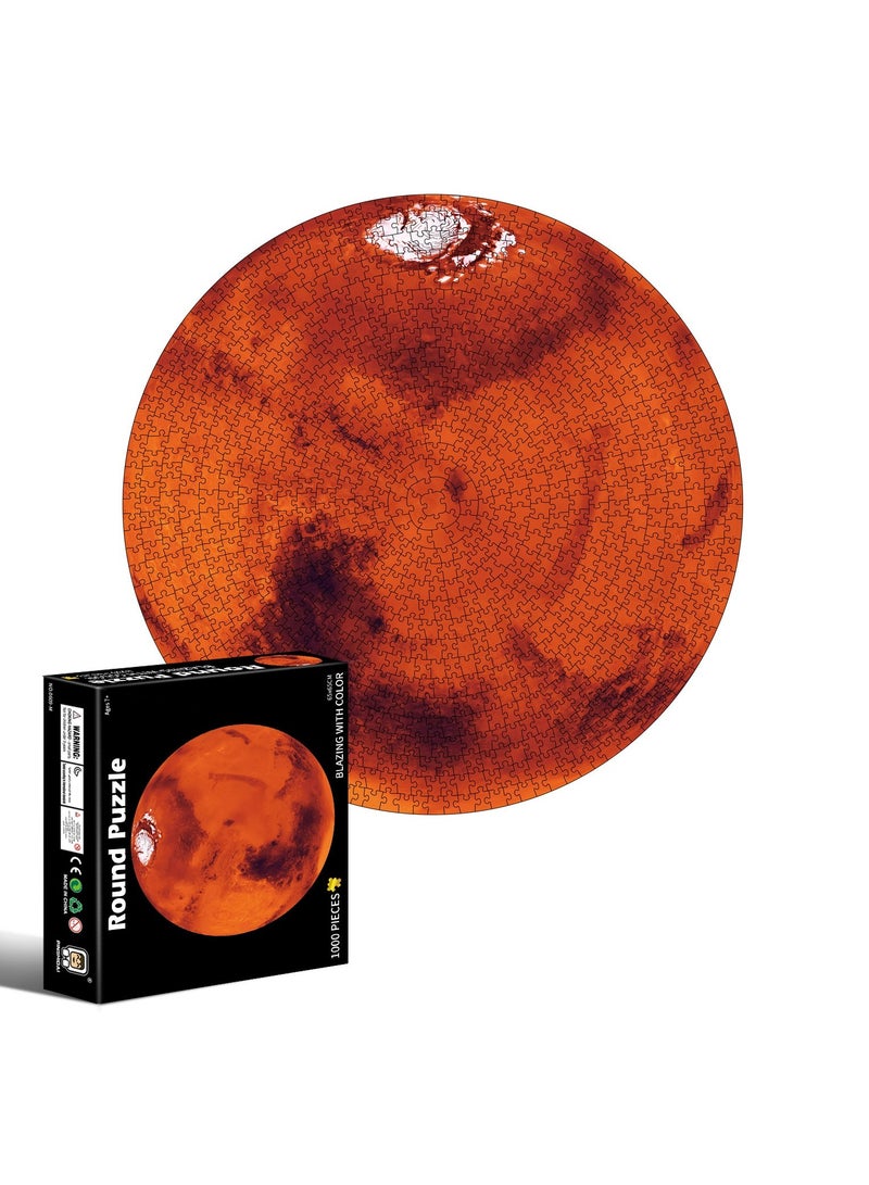 1000-Piece Mars Round Puzzle - Image 1