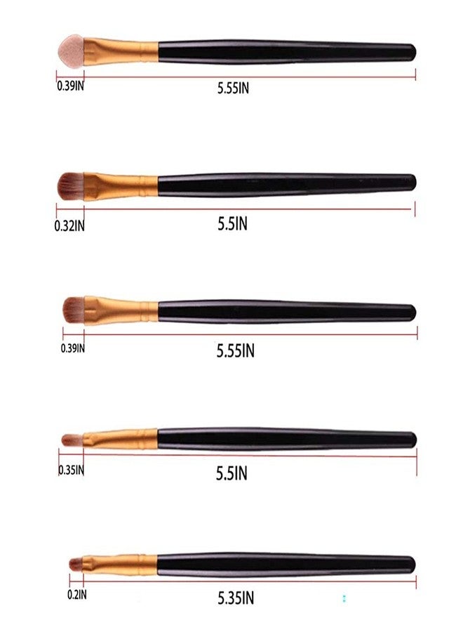 THR3E STROKES 20Pcs Makeup Brushes Set Eyeshadow Foundation Powder Eyeliner Eyelash Lip Make Up Brush Cosmetic Beauty Tool Kit Hot(BLACK) - Image 5