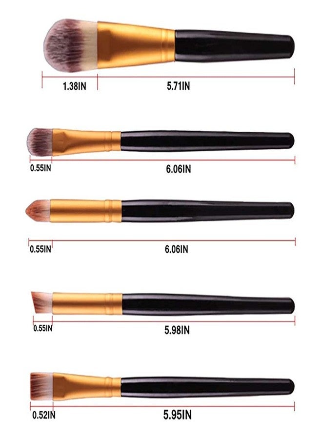 THR3E STROKES 20Pcs Makeup Brushes Set Eyeshadow Foundation Powder Eyeliner Eyelash Lip Make Up Brush Cosmetic Beauty Tool Kit Hot(BLACK) - Image 4