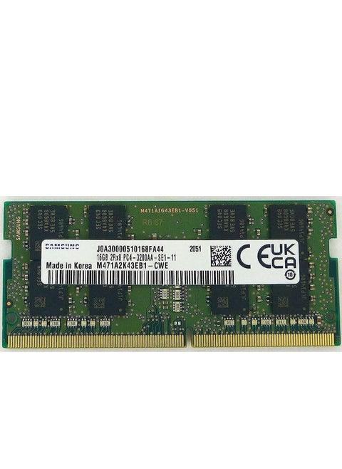 وحدة ذاكرة رام لاب توب 16 جيجابايت DDR4 3200 ميجاهرتز PC4-25600 1.2 فولت 2R×8 مزدوجة مضمنة ذات مخطط صغير 260 دبوس M471A2K43EB1-CWE سعة 16.0 GB