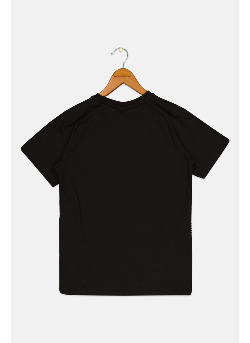 Puma x Miraculous - Kids Boy Brand Logo Short Sleeves Outdoor T-Shirt, Black - Image 1