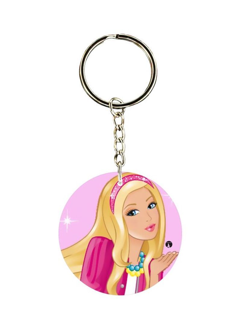 RKN Barbie Printed Dual Sided Keychain