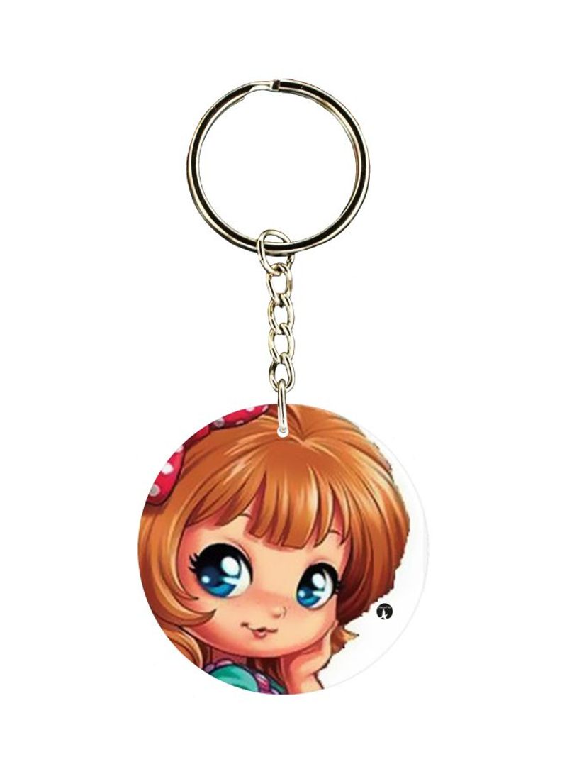 RKN Girl Printed Keychain