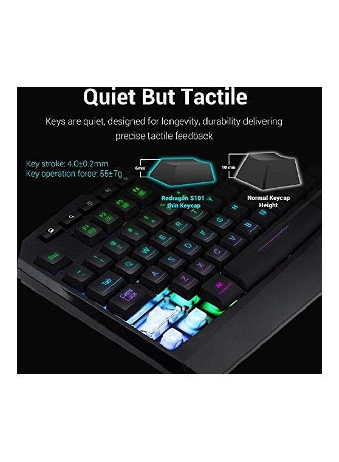 REDRAGON S101-BA 4 in 1 Gaming Combo RGB Gaming Keyboard and Mouse, Gaming Mouse Pad, Gaming Headset - Image 3