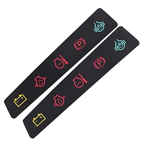 KitchenKipper 2 Pack M117670 Dash Panel Decal/Instrument Panel Indicator Label for JohnD-eere Utility Vehicle 4X2, 6X4 Serial Below 022482 - Image 1