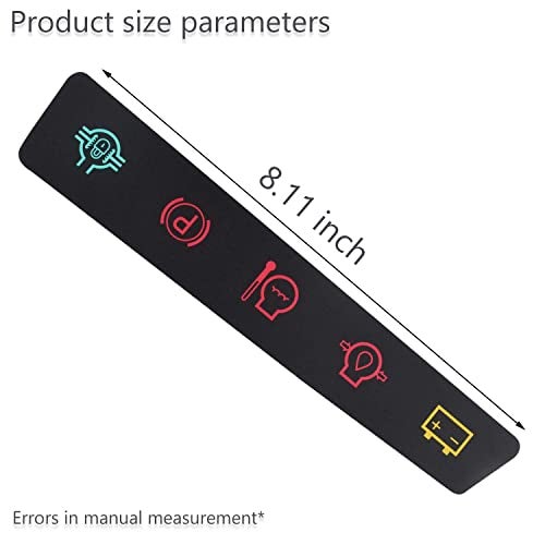 KitchenKipper 2 Pack M117670 Dash Panel Decal/Instrument Panel Indicator Label for JohnD-eere Utility Vehicle 4X2, 6X4 Serial Below 022482 - Image 2