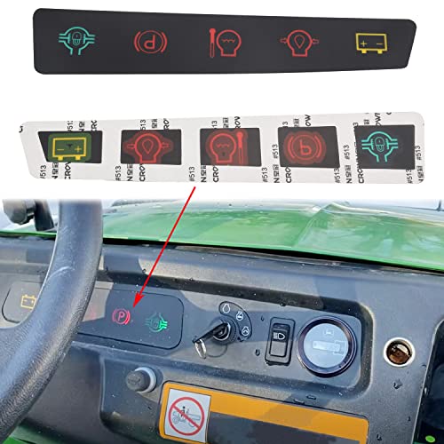 KitchenKipper 2 Pack M117670 Dash Panel Decal/Instrument Panel Indicator Label for JohnD-eere Utility Vehicle 4X2, 6X4 Serial Below 022482 - Image 3