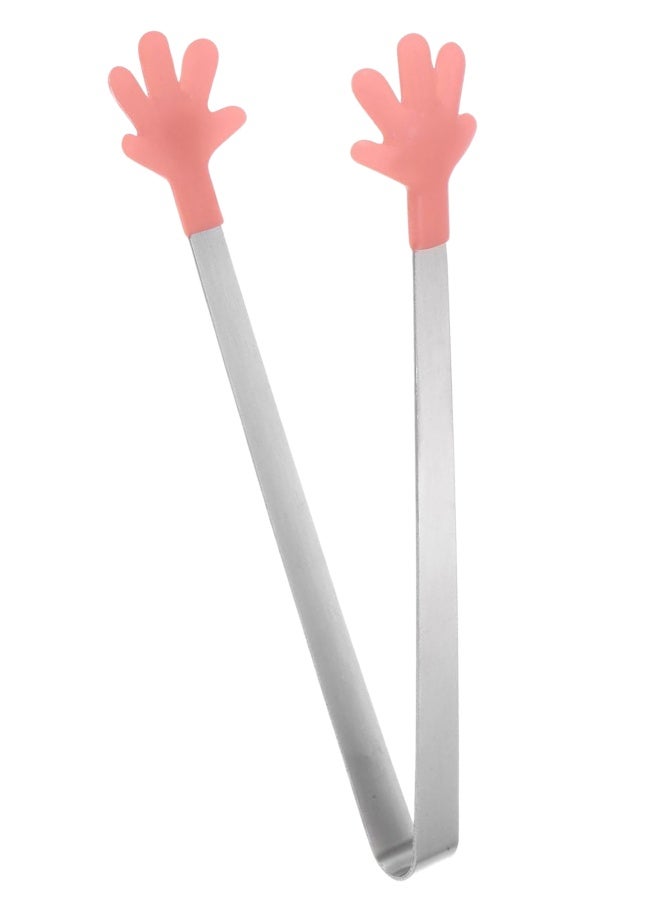 Compact Silicone Tip Mini Tongs 13 cm – Stainless Steel Kitchen Serving Tool for Ice, Candy, Sugar, Fruits, and Buffet Snacks-random color - Image 1