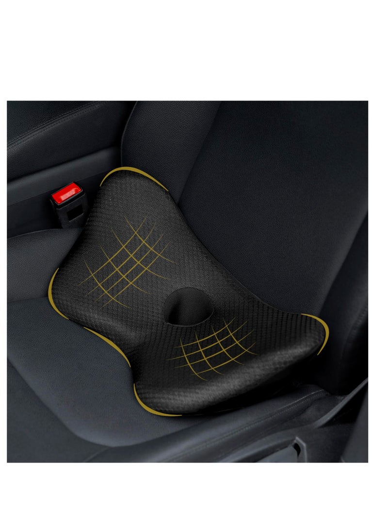 Excefore Wedge Car Seat Cushion, Memory Foam Car Cushions for Driving, for Driving, Sciatica & Lower Back Pain Relief, Adults Seat Cushion for Car Seat Driver,Truck,Office Chair (Balck)  - Image 1