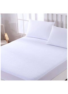 Excellent waterproof, soft and breathable mattress protector cover with tight elastic edges up to a height of 30 cm, large queen size, white cotton 180*200*30 cm - pzsku/Z2B52314A6775BBD3C720Z/45/_/1707822120/6e5f14a6-20f8-4c21-84ac-7ba6296bf272