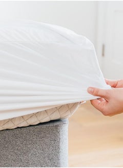 Excellent waterproof, soft and breathable mattress protector cover with tight elastic edges up to a height of 30 cm, large queen size, white cotton 180*200*30 cm - pzsku/Z2B52314A6775BBD3C720Z/45/_/1707822211/e505df4d-3612-4721-ad98-e308e8ccc217