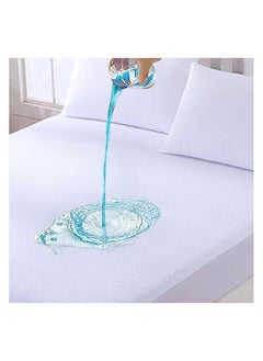 Excellent waterproof, soft and breathable mattress protector cover with tight elastic edges up to a height of 30 cm, large queen size, white cotton 180*200*30 cm - pzsku/Z2B52314A6775BBD3C720Z/45/_/1707822231/1c877f57-f615-4280-a95c-134407381297