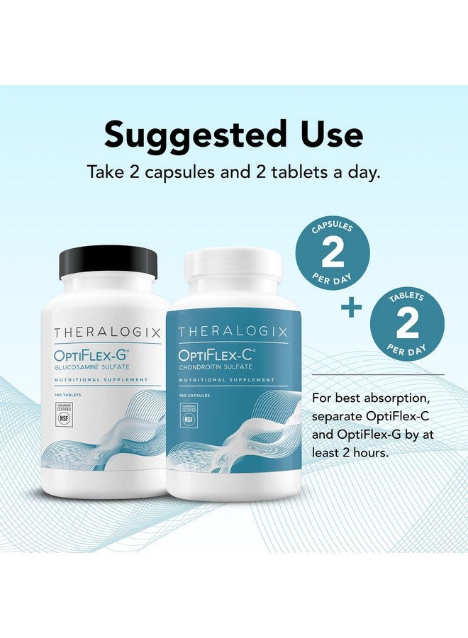 Theralogix OptiFlex Complete - 90-Day Supply - Glucosamine & Chondroitin Supplement - Support Healthy Joint Function - Joint Supplements for Women & Men - NSF Certified - 180 Caps & 180 Tabs - Image 3