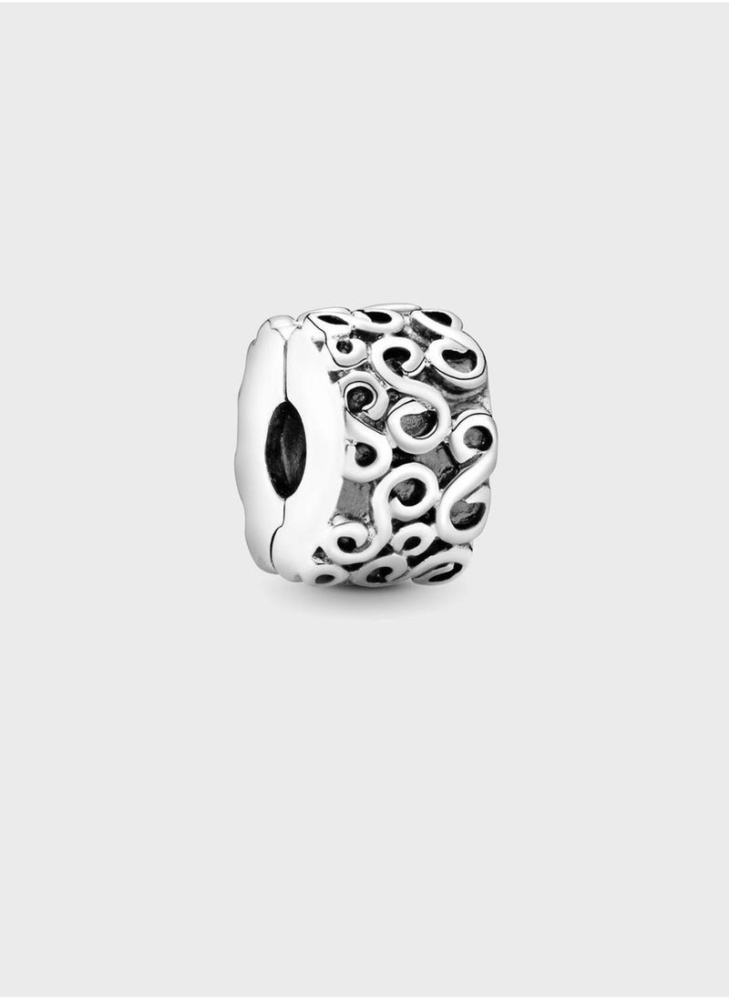 PANDORA Swirl Clip Charm  - Image 2