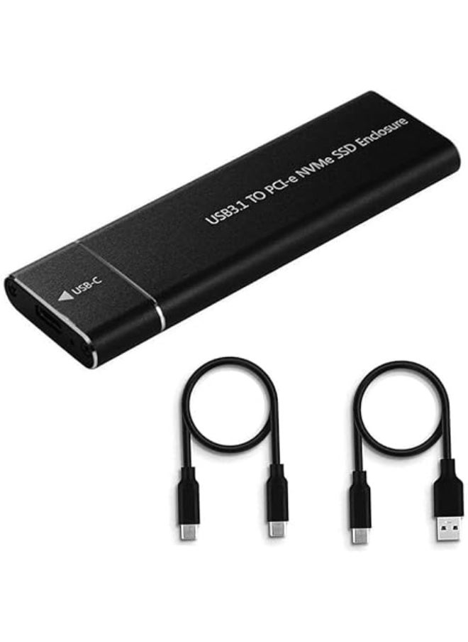 Generic NVME M.2 to Type-C USB3.1 10Gbps Aluminum External Solid State Drive Adapter Enclosure for 2280 2260 2242 2230 PCI-E M2 M-Key SSD, USB Type C Converter Case  - Image 5