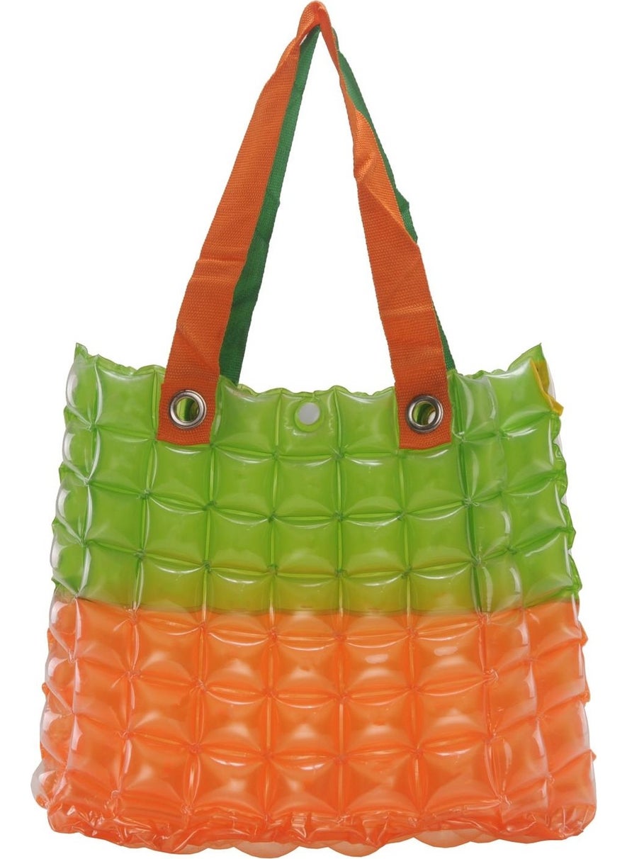 Louisiana Polo Women's Beach Bag Orange Green Inflatable Shoulder Bag BR03  - Image 1