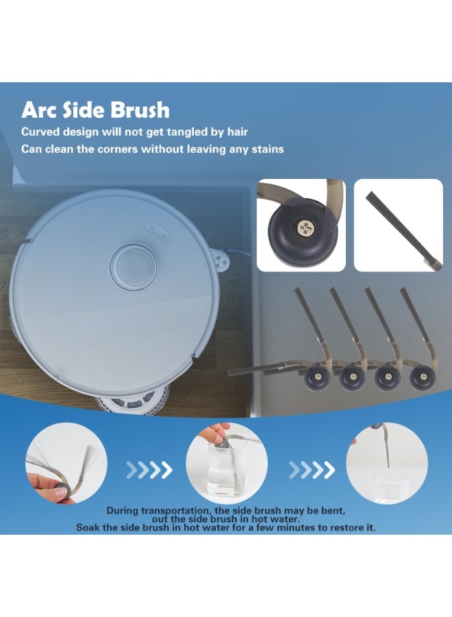 اكسيسن 27 قطعة من ملحقات المكنسة الكهربائية الروبوتية البديلة لـ Roborock Qrevo 5AE/Curv/Curvc/Curv S5X 5A1 5XC/Edge - Image 4