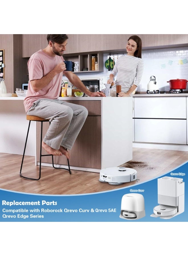 اكسيسن 27 قطعة من ملحقات المكنسة الكهربائية الروبوتية البديلة لـ Roborock Qrevo 5AE/Curv/Curvc/Curv S5X 5A1 5XC/Edge - Image 2