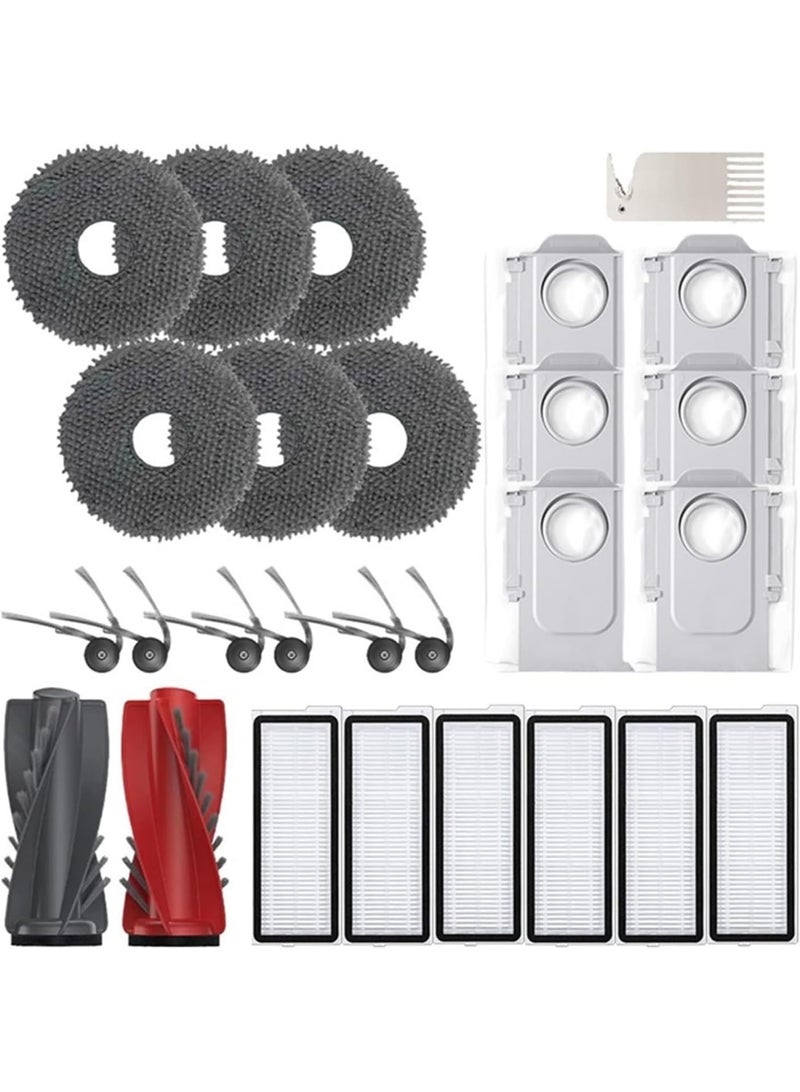 اكسيسن 27 قطعة من ملحقات المكنسة الكهربائية الروبوتية البديلة لـ Roborock Qrevo 5AE/Curv/Curvc/Curv S5X 5A1 5XC/Edge - Image 1