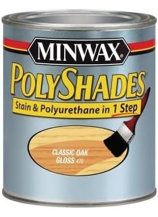 Minwax 1 qt Minwax 61470 Classic Oak PolyShades Wood Stain and Polyurethane Gloss  - Image 1