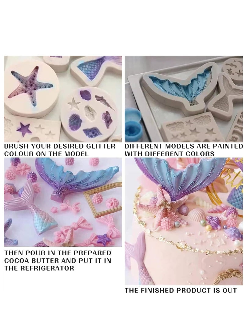 15G Baking Craft Glitter Metallic Powder Decoration for Cake Topper Accessories, DIY Crafting