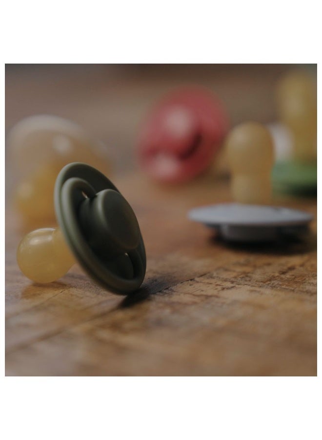 Mininor Round Silicone Pacifier 6M+  Gooseberry - Image 2