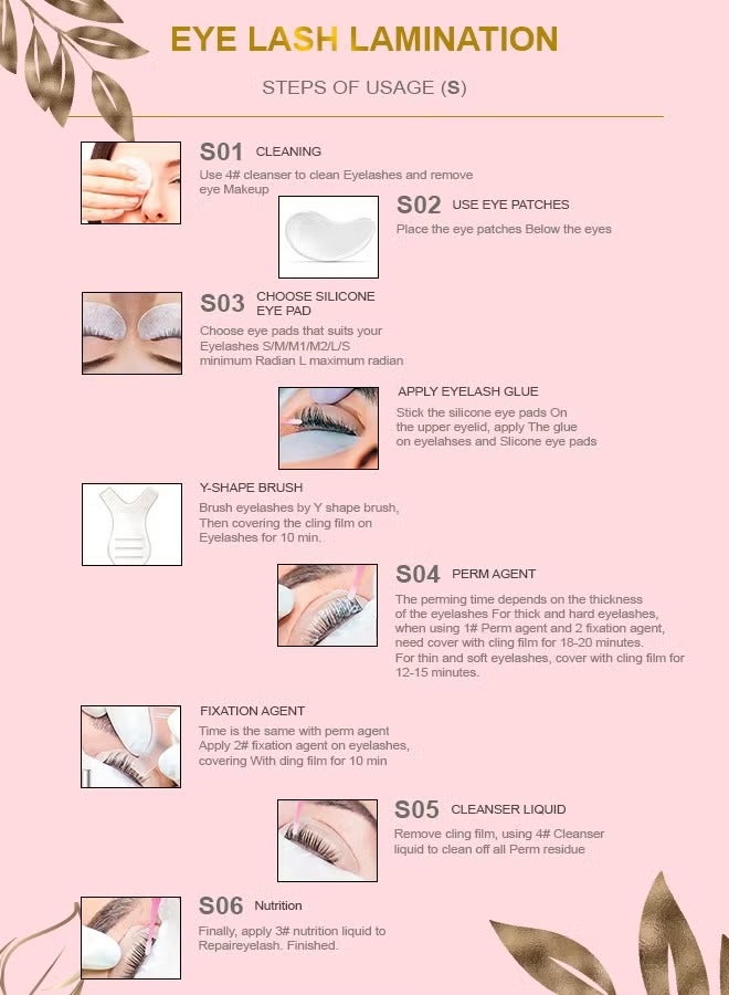 Kanza مجموعة تصفيح الحواجب، مجموعة تصفيح الحواجب، مجموعة الرموش والحواجب 2 في 1، مجموعة أدوات تجعيد احترافية شبه دائمة للاستخدام المنزلي والمهني، مجموعة أدوات الحواجب والرموش للنساء - Image 5