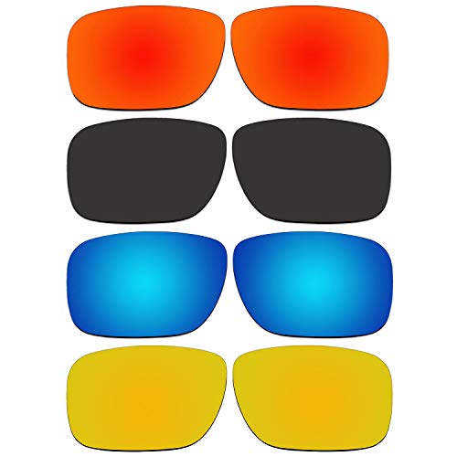 ACOMPATIBLE 4 Pair Replacement Lenses for Oakley Holbrook Sunglasses With Polarized Pack P3-1 - Image 1
