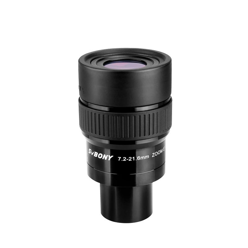 SVBONY SV191 Zoom Eyepiece, Zoom 7.2 to 21.6mm, 1.25" FMC Telescope Eyepiece, 42°-65° FOV, 7 Element 4 Group Telescope Accessories for Astronomic Telescopes Visual and Spotting Scopes - Image 1