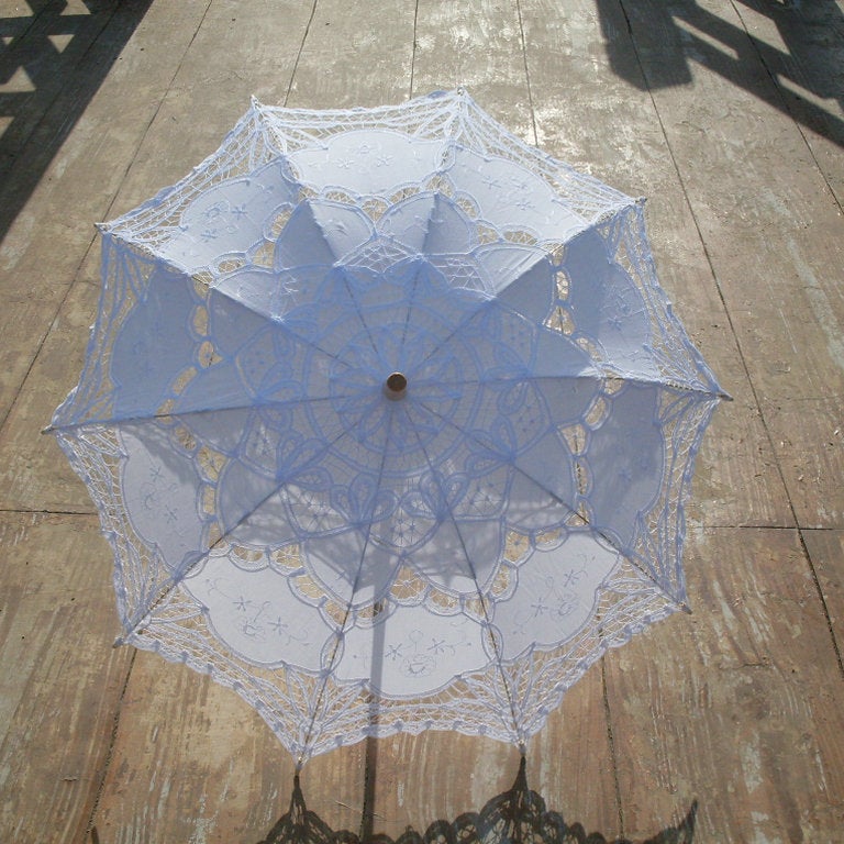 Lace-Edged Palace-Style Women'S Sunshade Craft Umbrella With Straight Long Handle, Wedding Decoration Prop, Lo Umbrella, Wedding Umbrella - Image 3