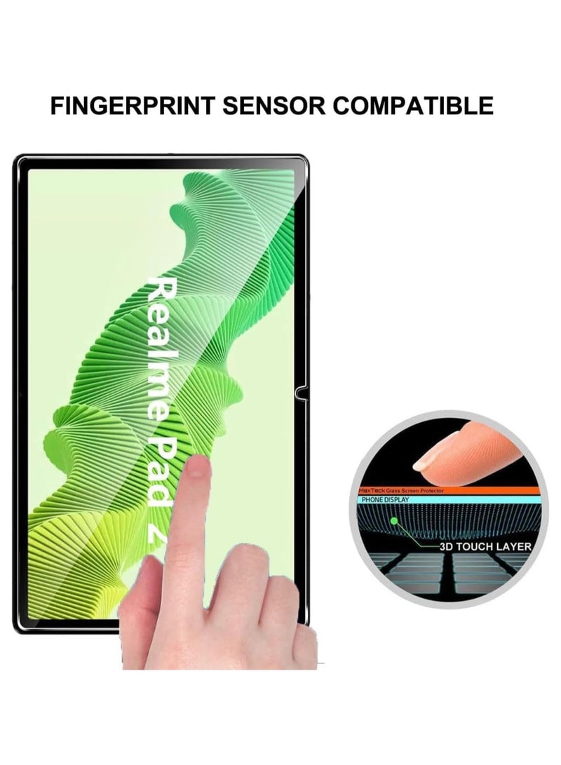 DUSALA Screen Protector for Realme Pad 2 Edge to Edge Full Screen Coverage Anti Scratch Tempered Glass For Realme Pad 2 11.5 Inches 2023 (Clear) - Image 4