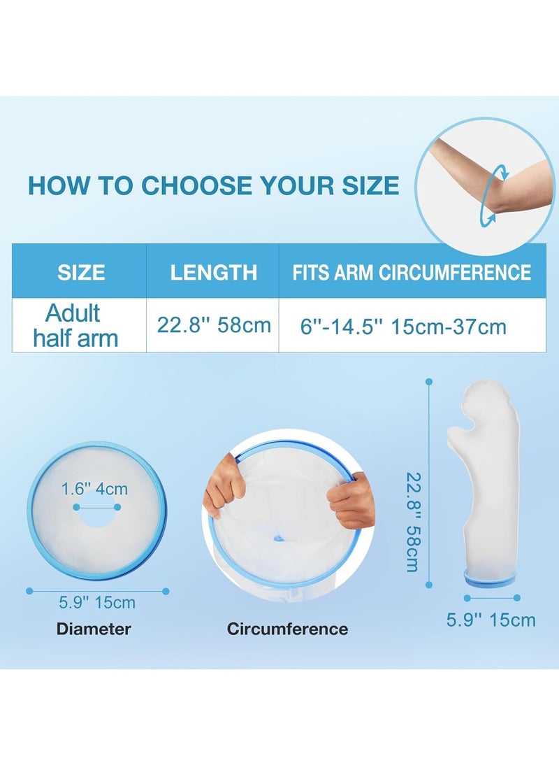 Relex Waterproof Arm Cast Cover for Adults Shower Sleeve Watertight Arm Cast Protector for Showering After Surgery Comfortable Reusable Arm Cast Sleeve for Daily Use - Image 5