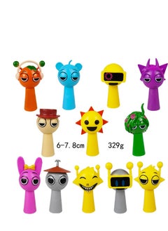 Y&D 12 Piece Sprunki  Figures The Sprunki  Action Figure Toys For Fans Sprunki Series Figures Model Birthday Cake Toppers 