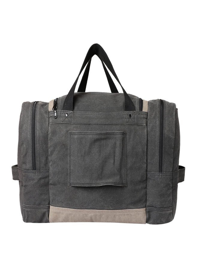 Mona B 35L Travel Duffle Bag for Men and Women with Adjustable Shoulder Strap - Black - Image 4