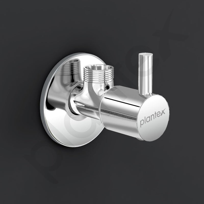 Plantex Angle Cocke for BathroomAngle Tap with Wall Flange and Teflon Tape Pack of 4 Chrome - Image 5