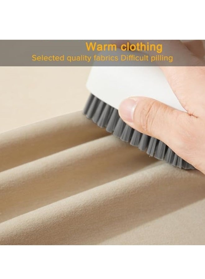Women's Thermal Underwear Set, Round Neck Thermal Underwear Long Johns Women's Wool Silk Thermal Underwear Base Pajamas Set, Cold Weather - Image 3