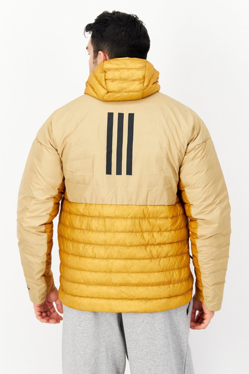 Adidas Men Sportswear Fit Outdoor Puffer Jacket, Mustard - Image 3