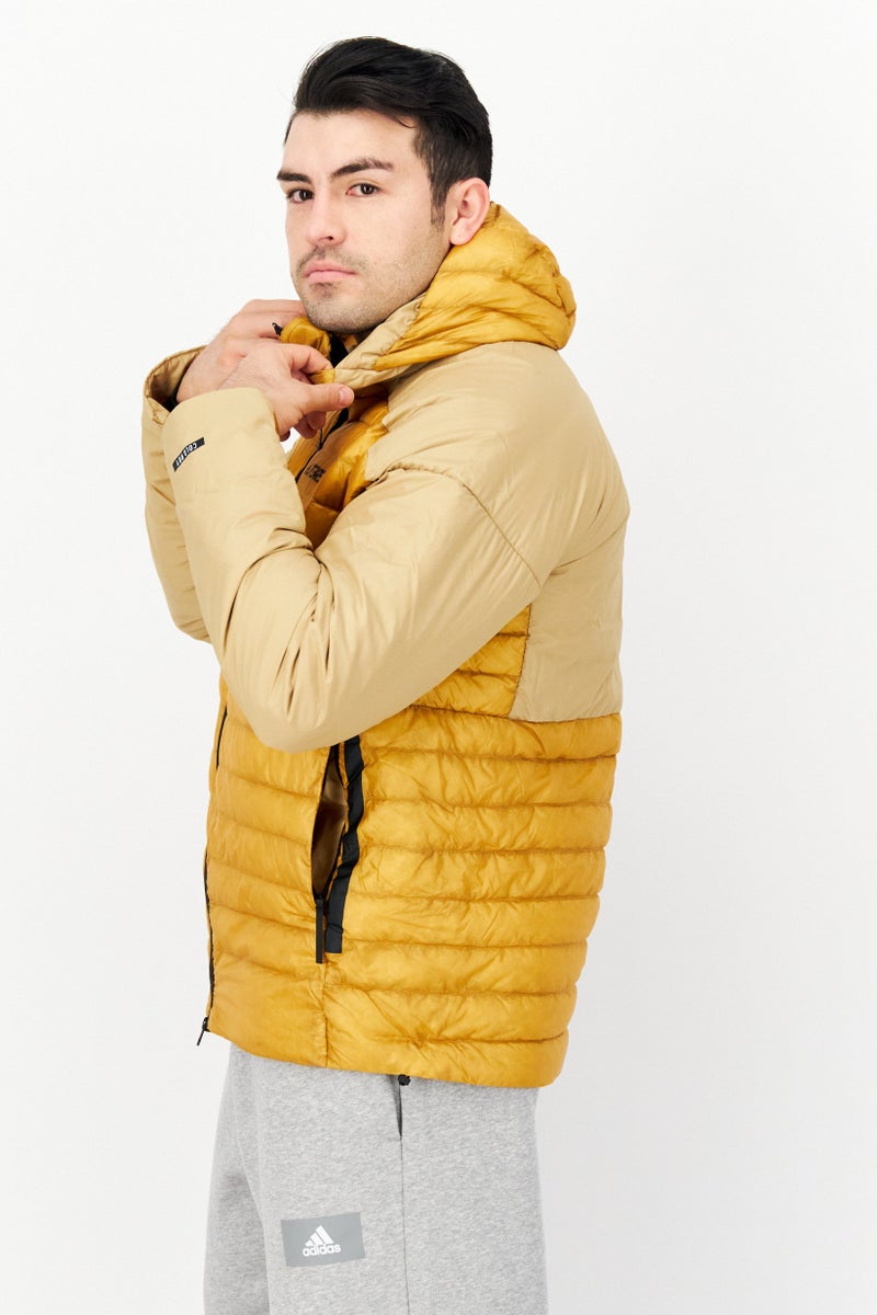 Adidas Men Sportswear Fit Outdoor Puffer Jacket, Mustard - Image 4
