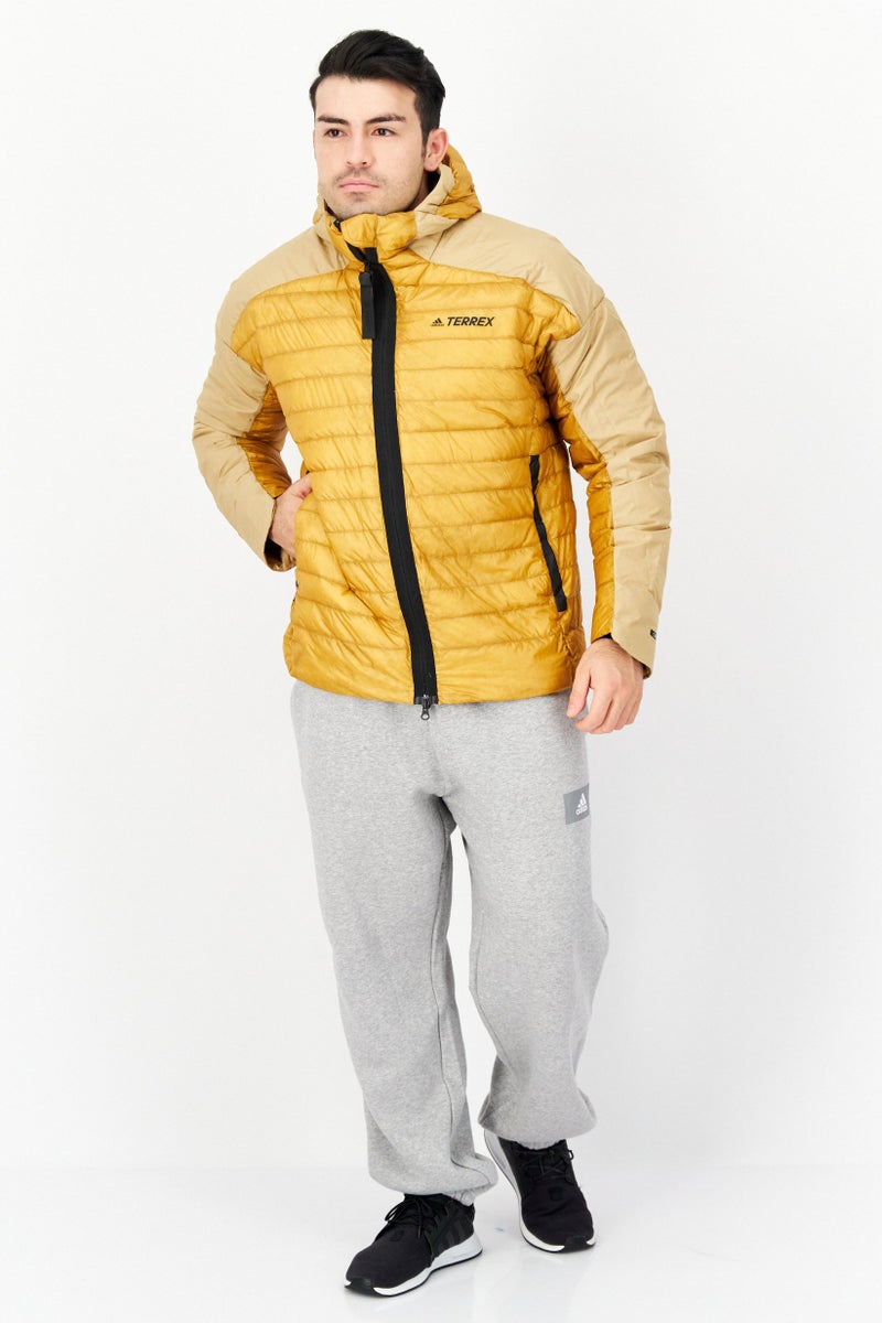 Adidas Men Sportswear Fit Outdoor Puffer Jacket, Mustard - Image 2
