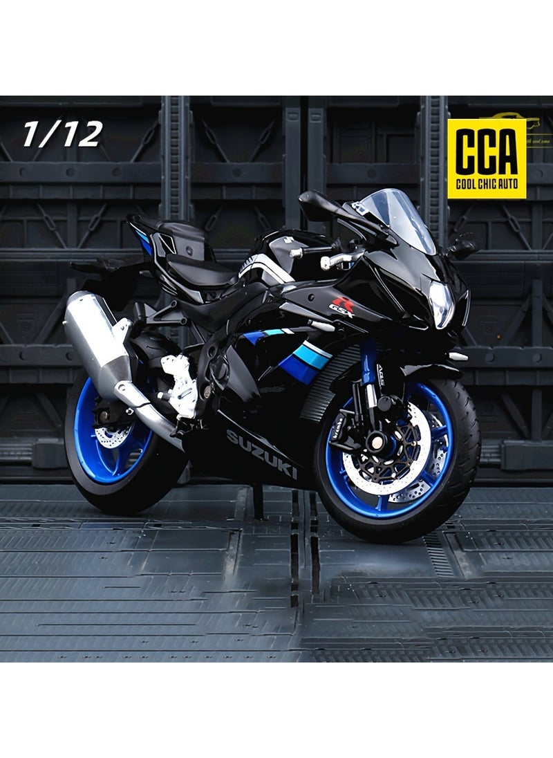 CCA - 1:12 GSX-R1000 Motorcycle Model, Street Car Off-Road Motorcycle Decoration, Toy Car,Cool Chic Auto Collectible Toy Gift - Image 1