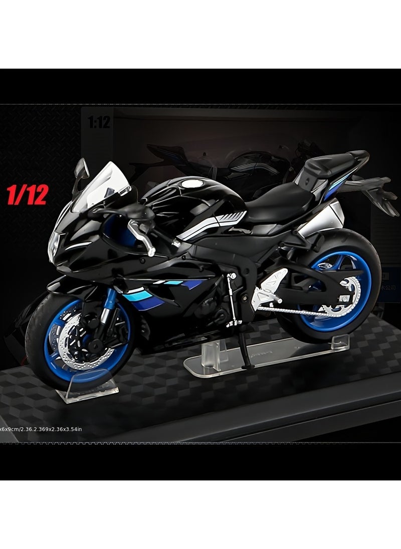 CCA - 1:12 GSX-R1000 Motorcycle Model, Street Car Off-Road Motorcycle Decoration, Toy Car,Cool Chic Auto Collectible Toy Gift - Image 1