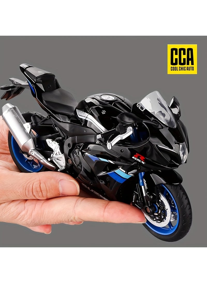 CCA - 1:12 GSX-R1000 Motorcycle Model, Street Car Off-Road Motorcycle Decoration, Toy Car,Cool Chic Auto Collectible Toy Gift - Image 1