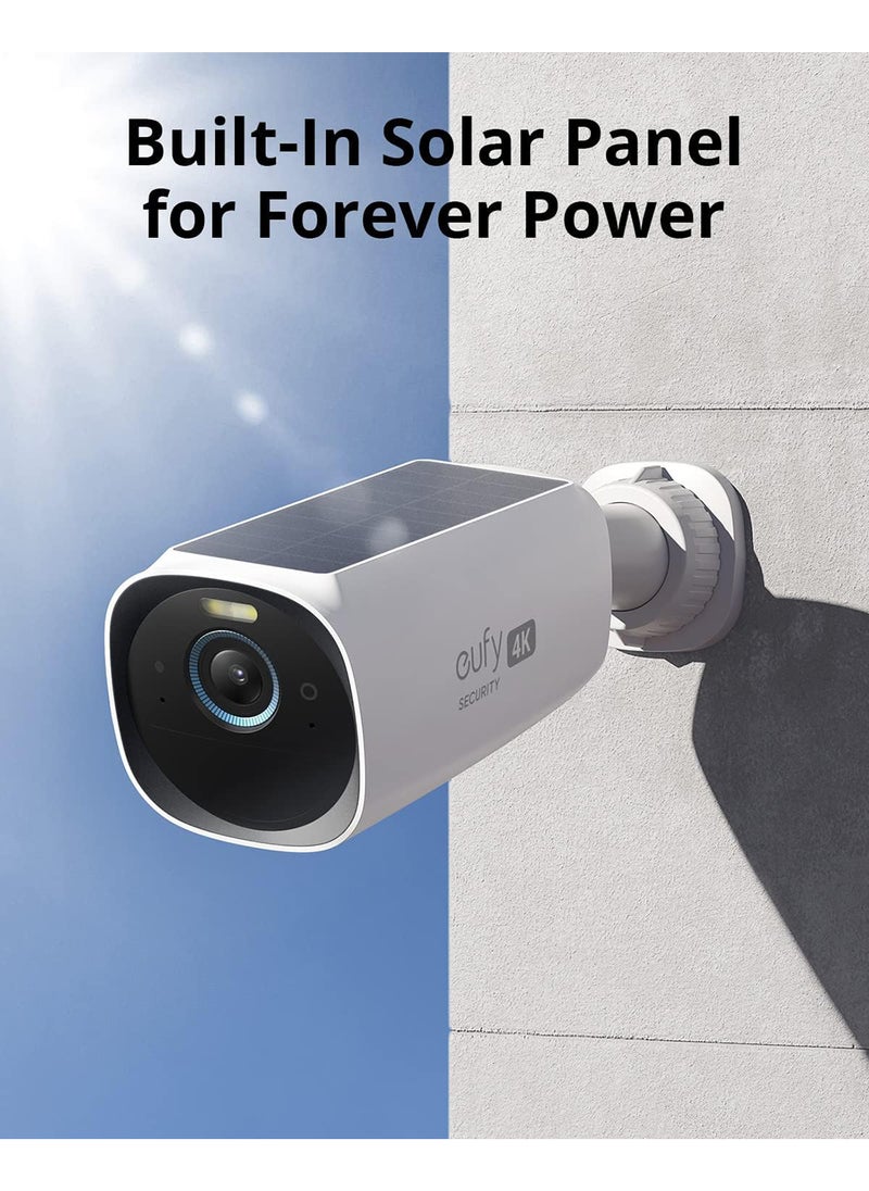 eufy - Security eufyCam 3 2-Cam Kit, Security Camera Outdoor Wireless, 4K Camera with Integrated Solar Panel, Forever Power, Face Recognition AI, Expandable Local Storage up to 16TB, No Monthly Fee - Image 1