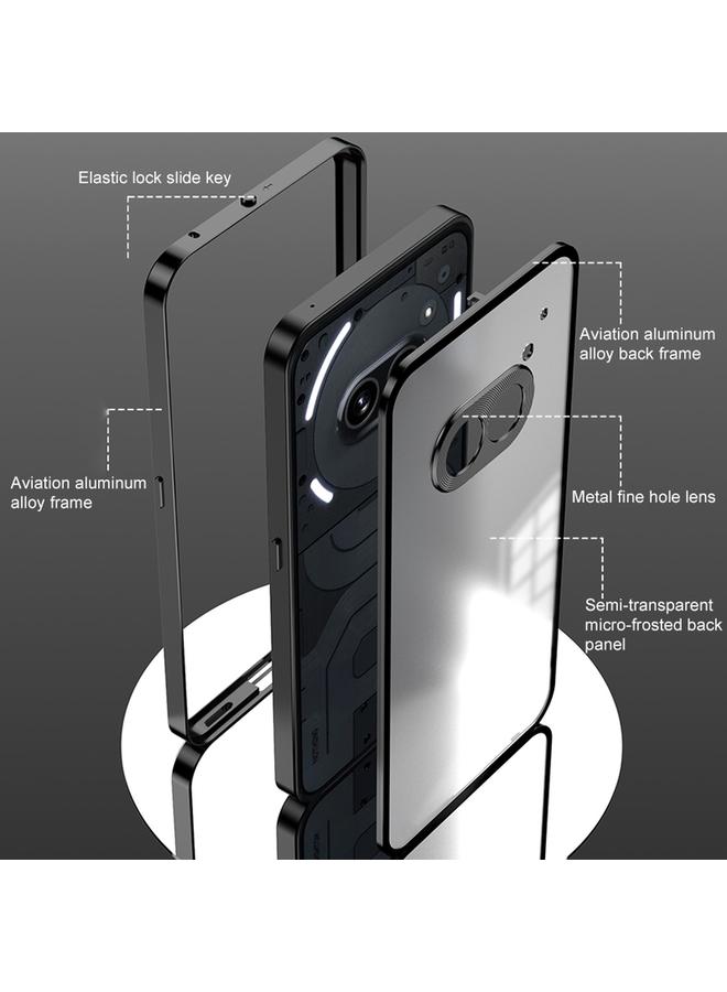 اس-توب جراب لهاتف Case For Nothing Phone 2 بإطار معدني ومشبك سناب وغطاء غير لامع - Image 5
