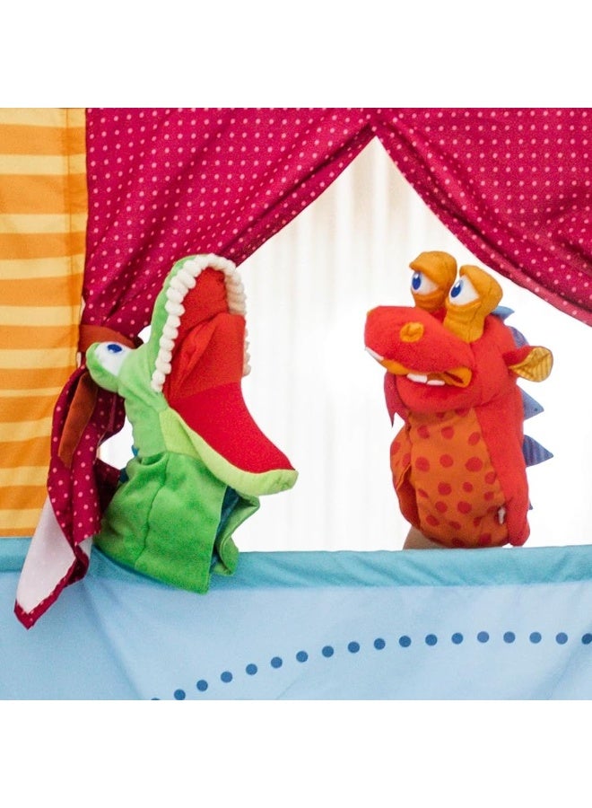 HABA HABA Glove Puppet Eat it Up Dragon - Hand Puppet with Belly Bag to Eat Small Objects  - Image 5