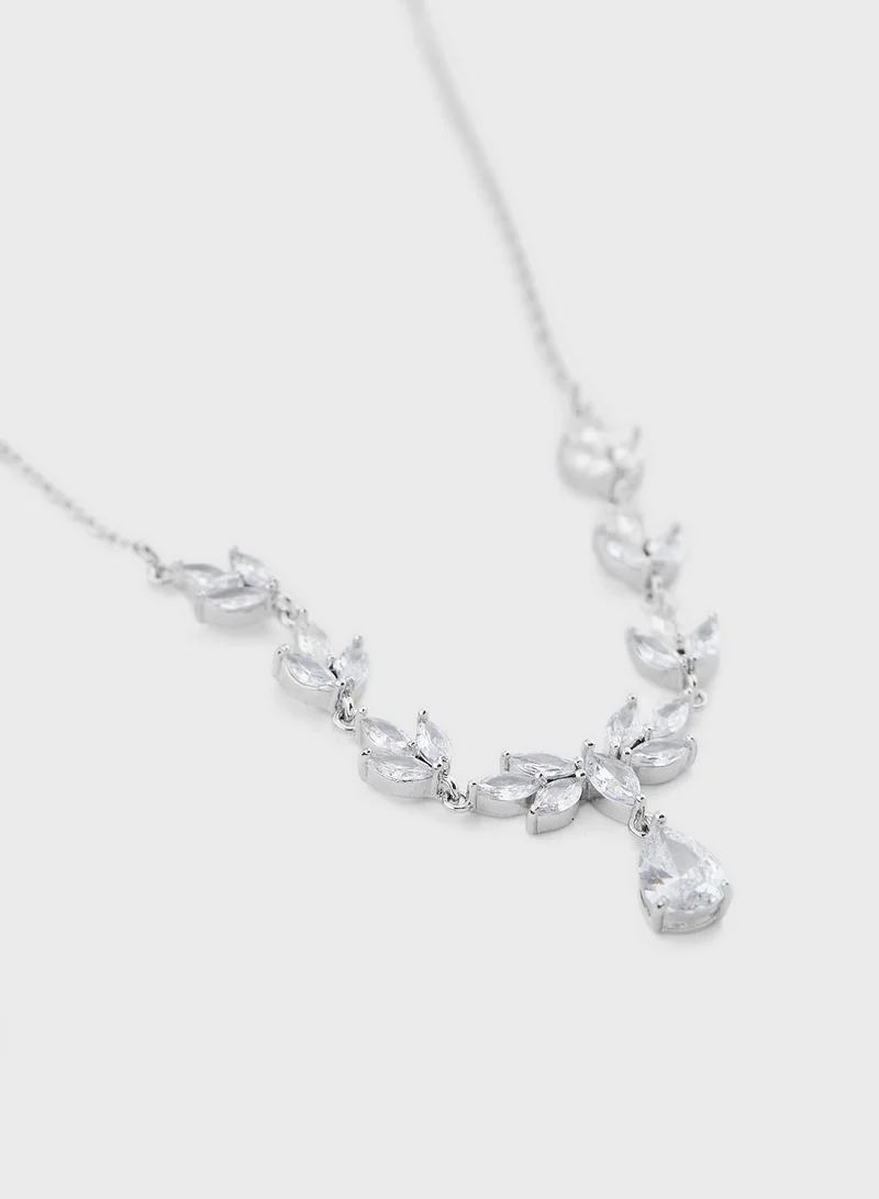 Ella Limited Edition Embellished Pendant Necklace & Earrings Set