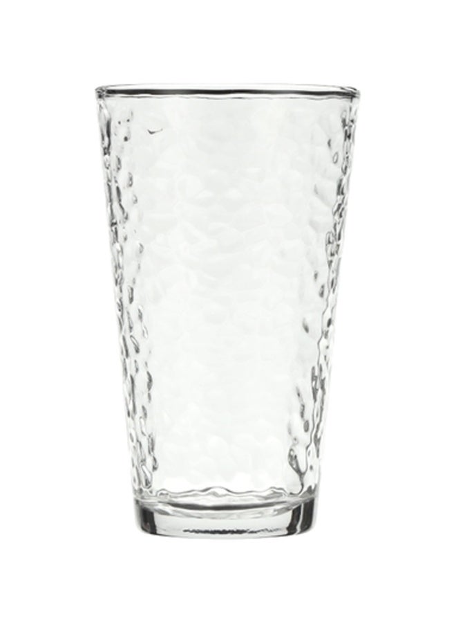 Crazy Boss 6pc Glacier Highball Glass Set (300ml) – Hammered Texture Drinking Glasses – Aesthetic Glassware for Juice, Water & Cocktails - Image 4